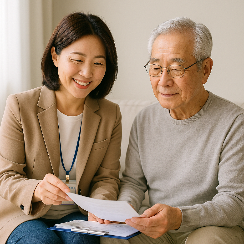 어르신 집 방문 상담